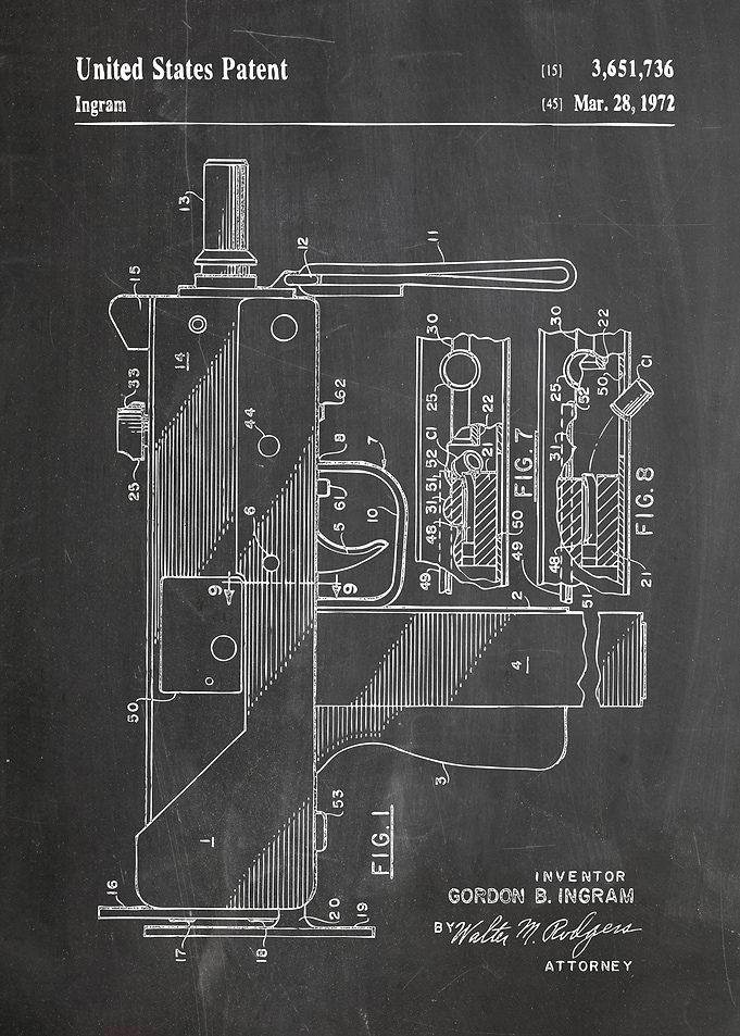 Uzi patent 1972