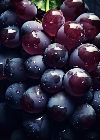 A bunch of grapes