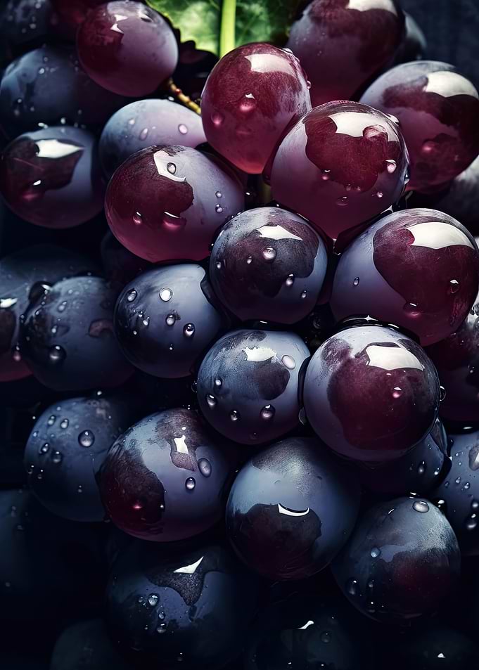 A bunch of grapes