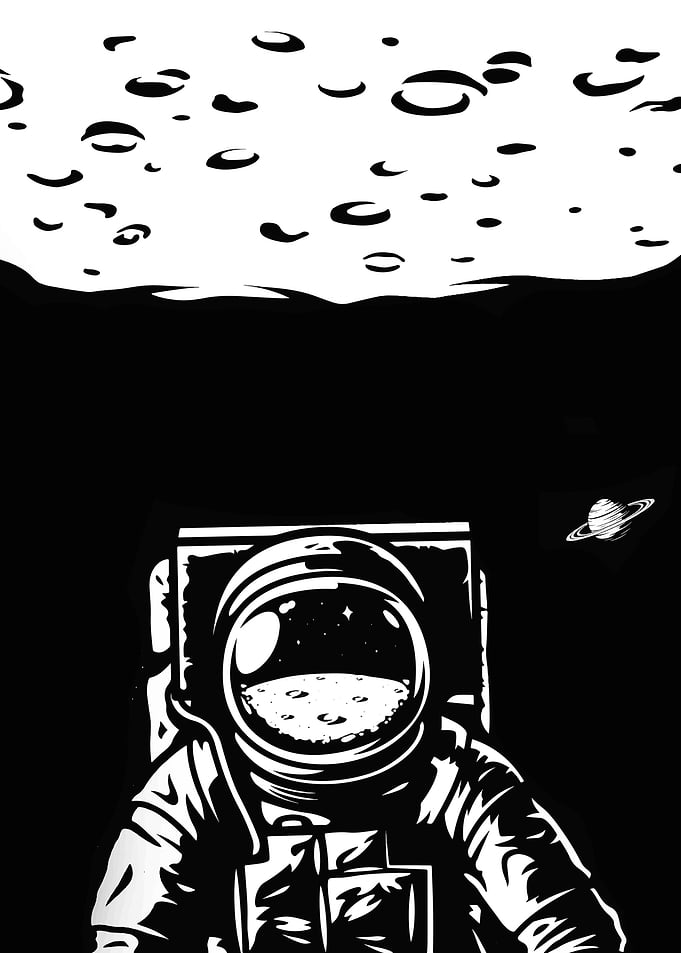 Vintage astronaut