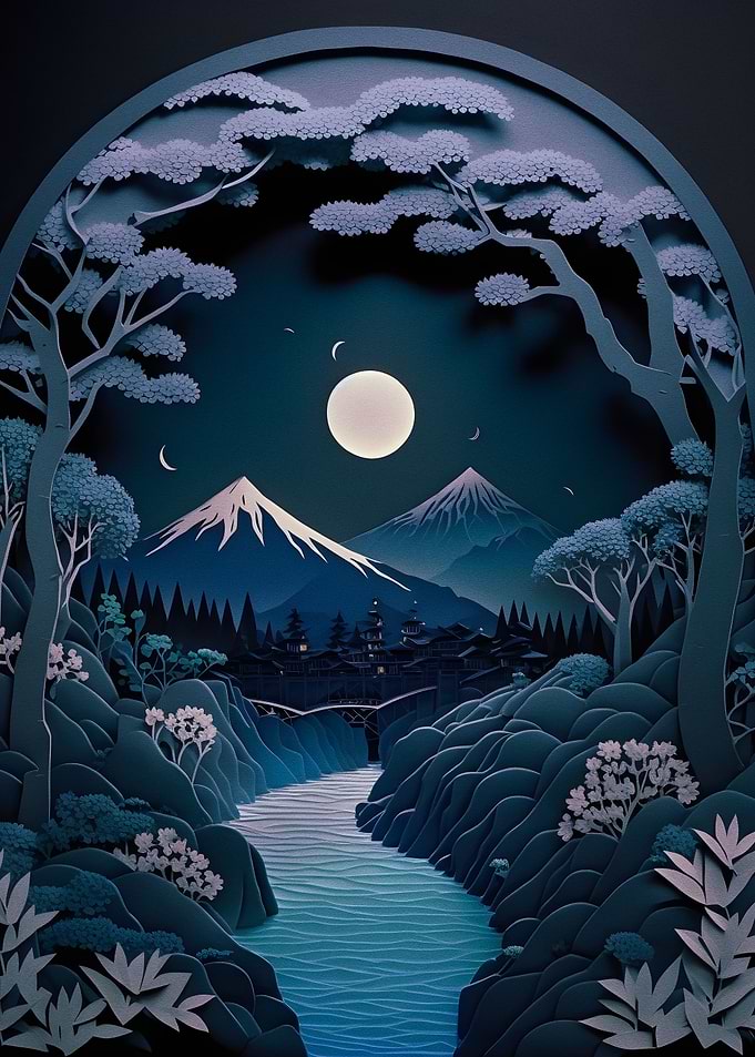 Japanese kirigami 15