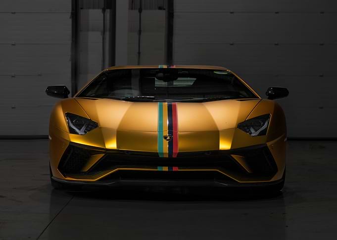 Gold Lamborghini Sport Car