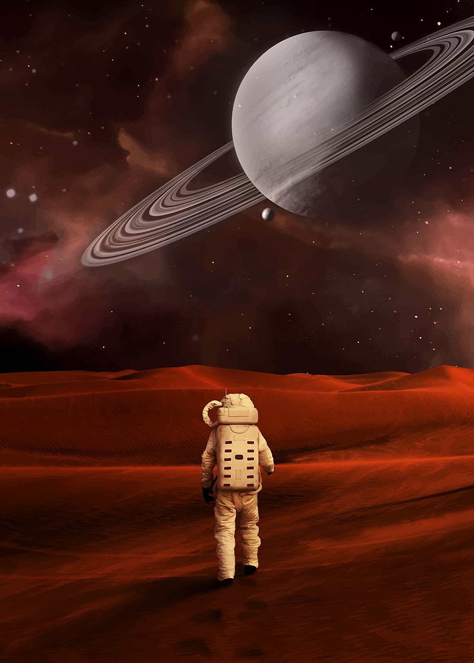 astronaut on mars