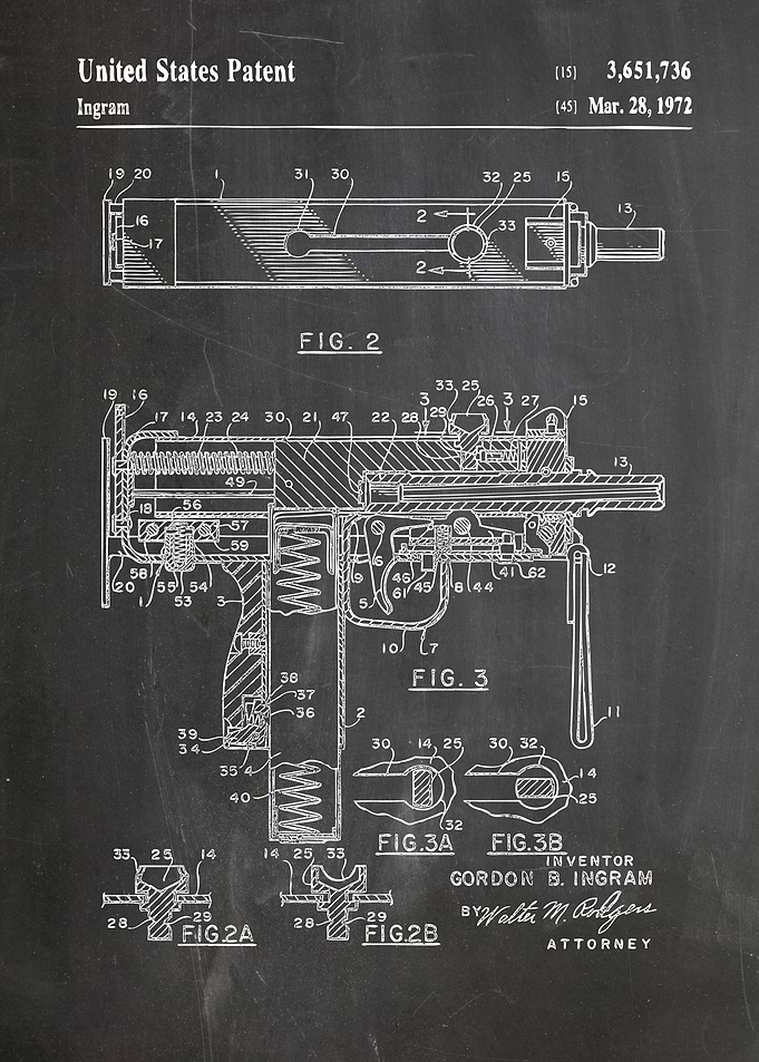 Uzi patent design 1972