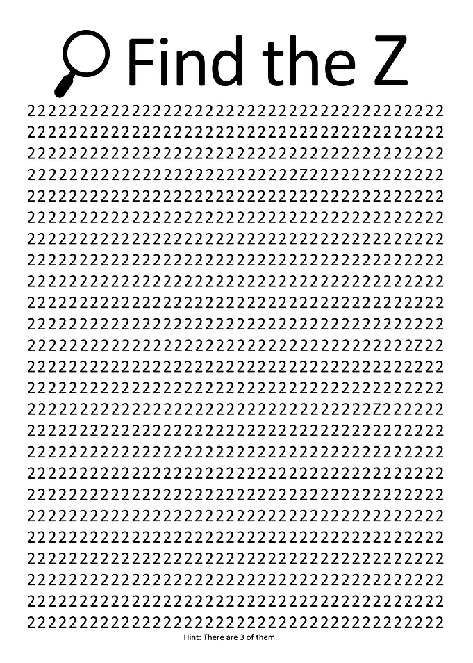 Find the Z in 2