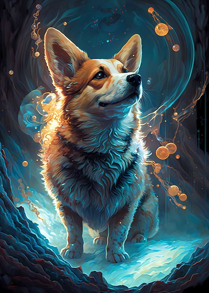 Corgi Dog Graceful