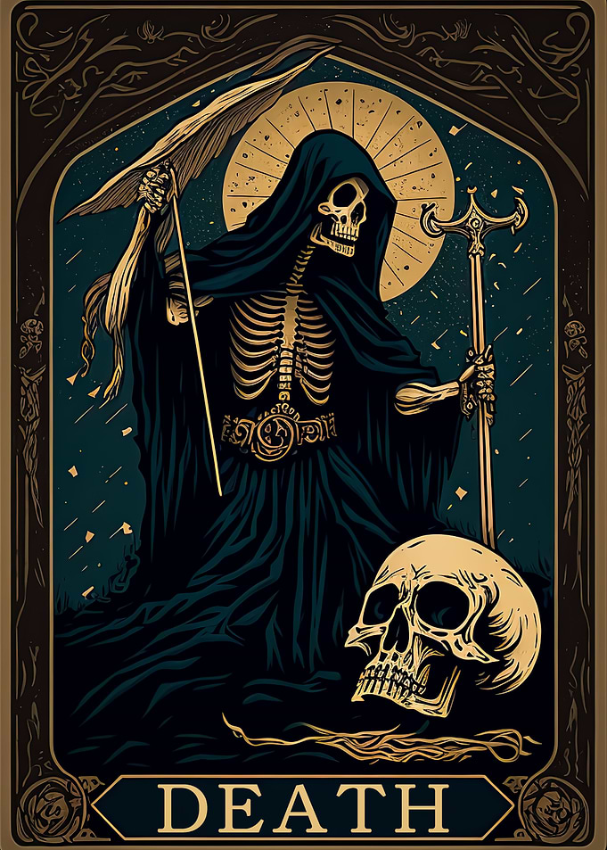The death tarot card