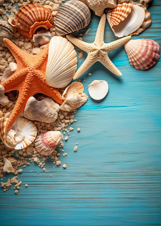 shells blue