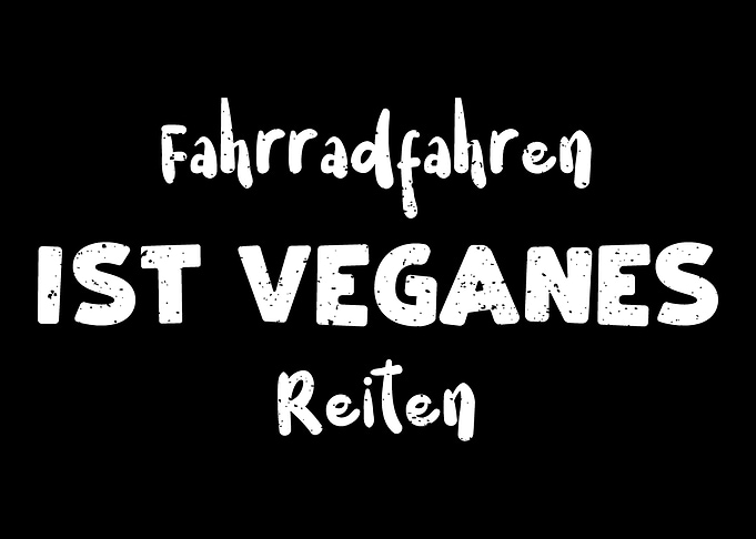 Fahrradfahren Ist Veganes