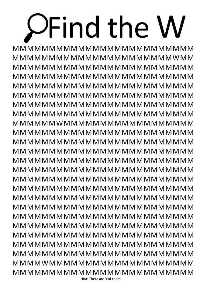Find the W in M