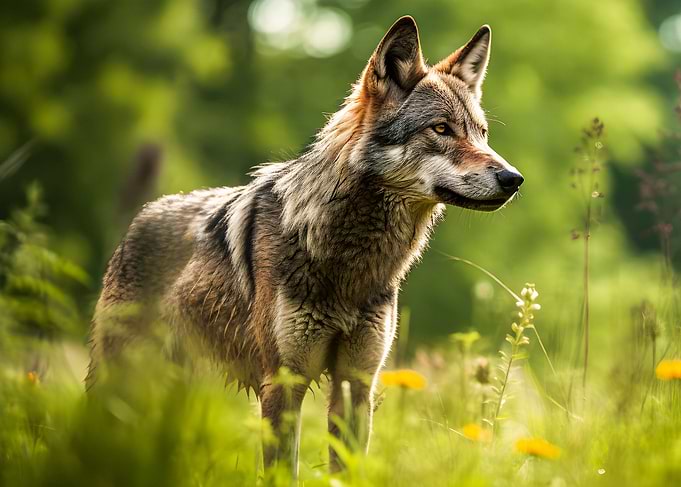 Majestic wolf