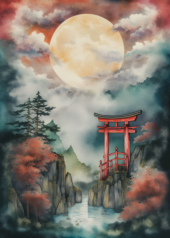 Torii gate in japan