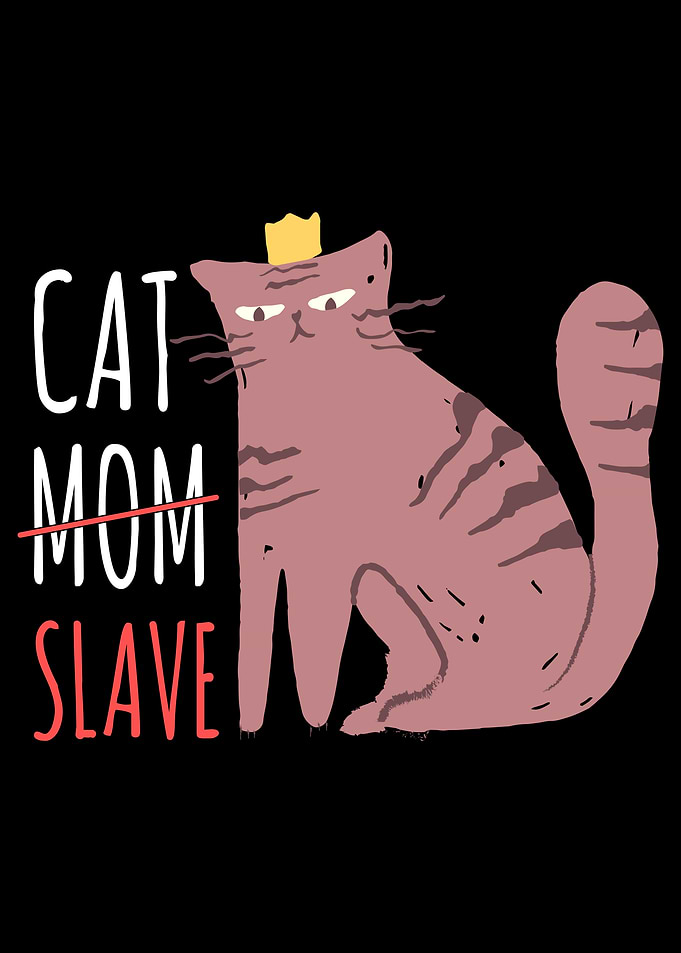 Cat Mom Slave Cat Lover