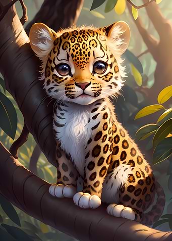 Cute Leopard Baby Nursery