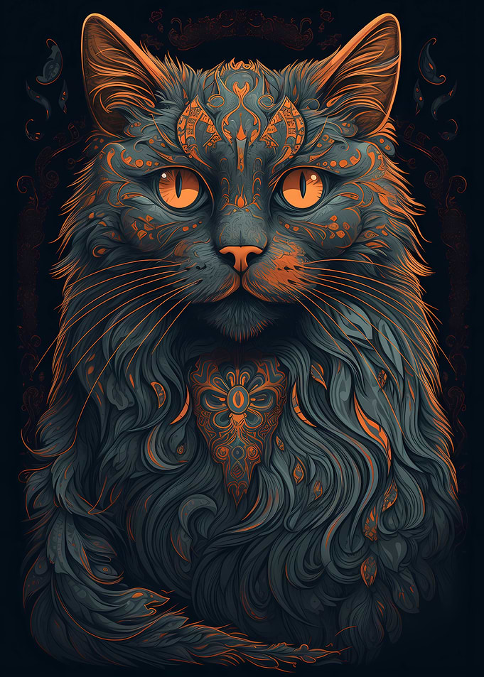 Turkish Angora Cat Hip