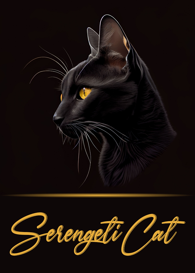 Serengeti Cat Portrait