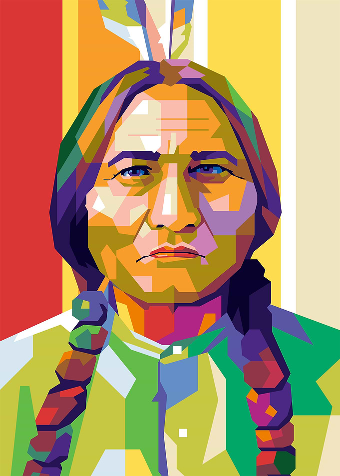 Sitting Bull Painting