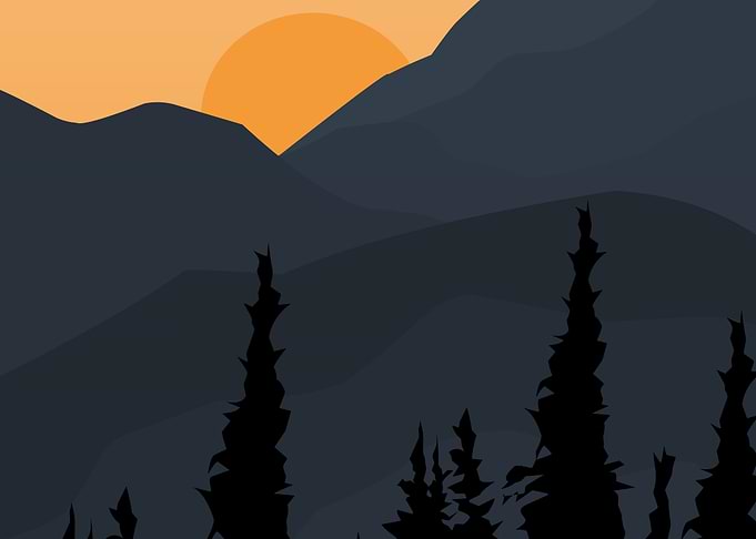painting sunrise