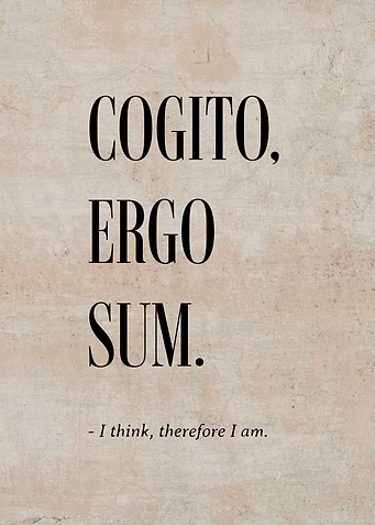 Latin Quote Cogito Ergo