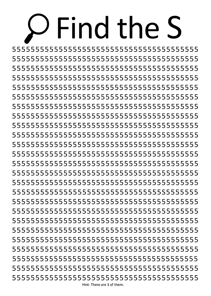 Find the S in 5