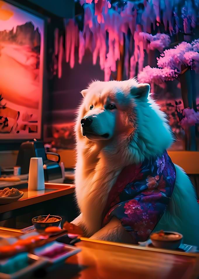 Colorful Japanese Dog