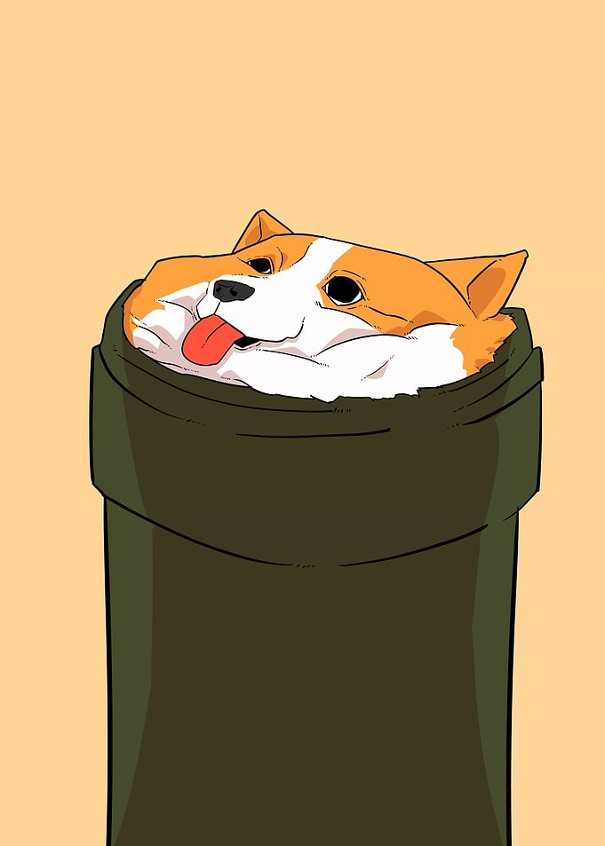 stuck dog