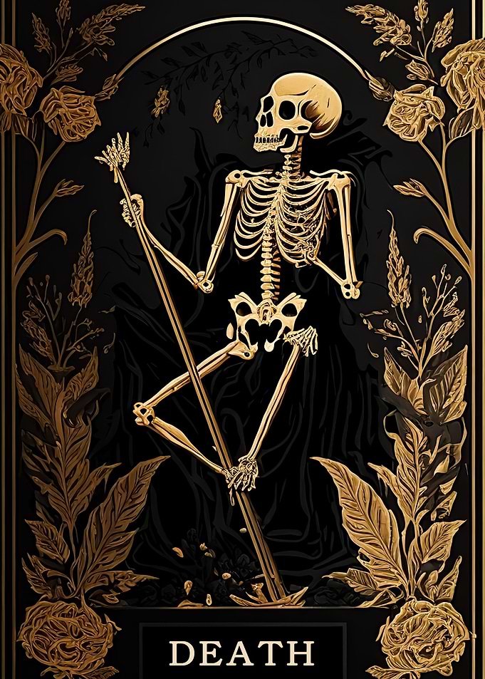 The death tarot card