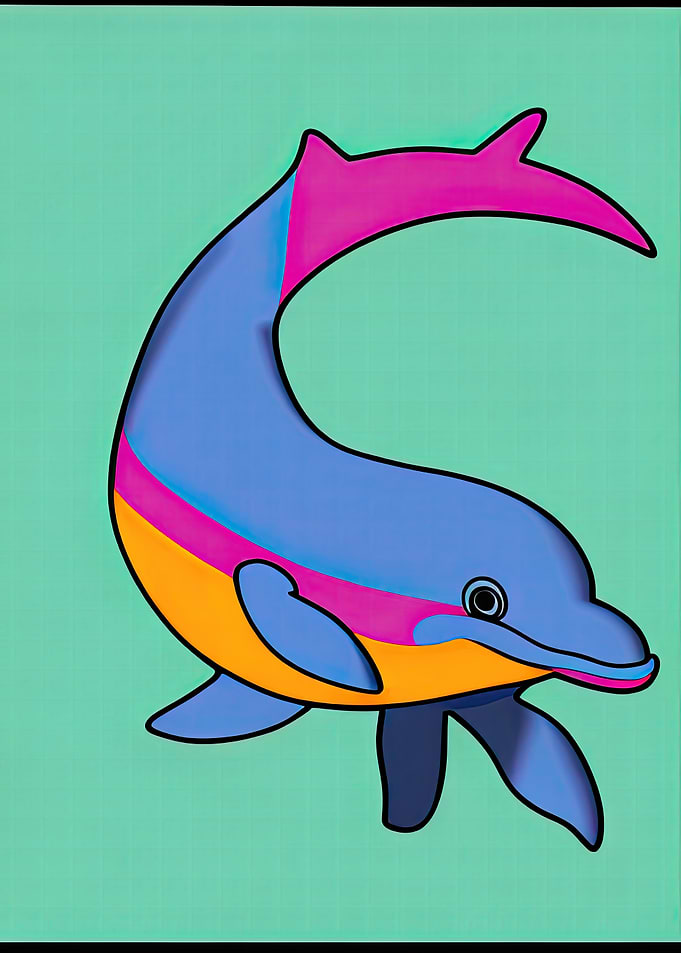 Pop Art Dolphin 11