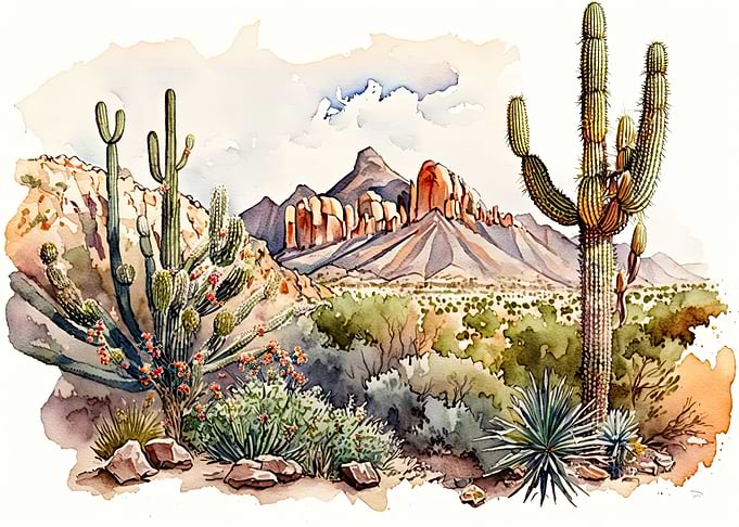 Desert Watercolor