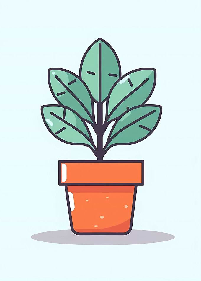 Cute Minimalist Pot Plant
