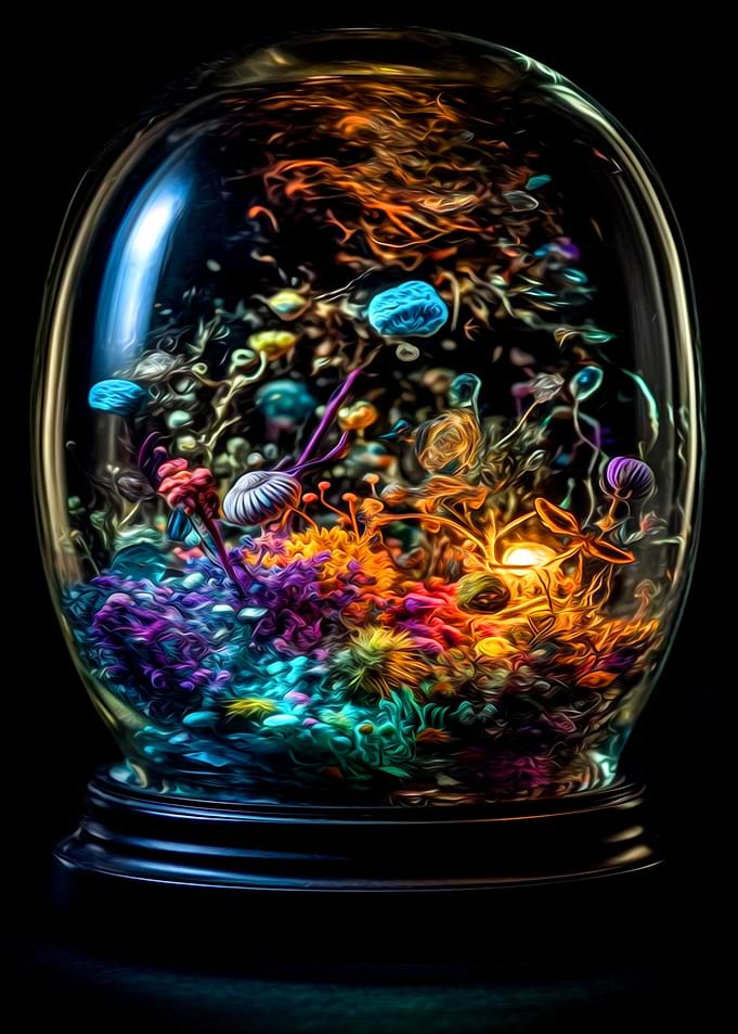 Ocean in glass