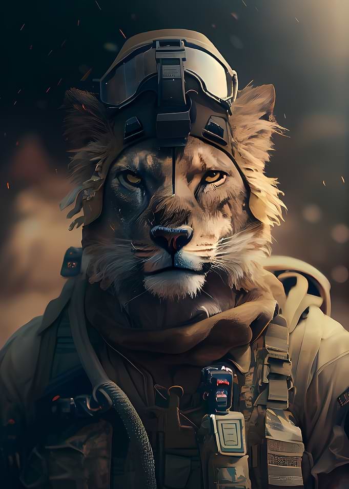 Fantasy Lion Soldier
