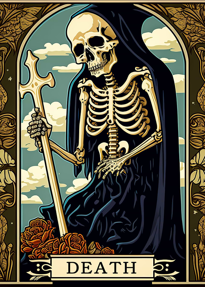The death tarot card