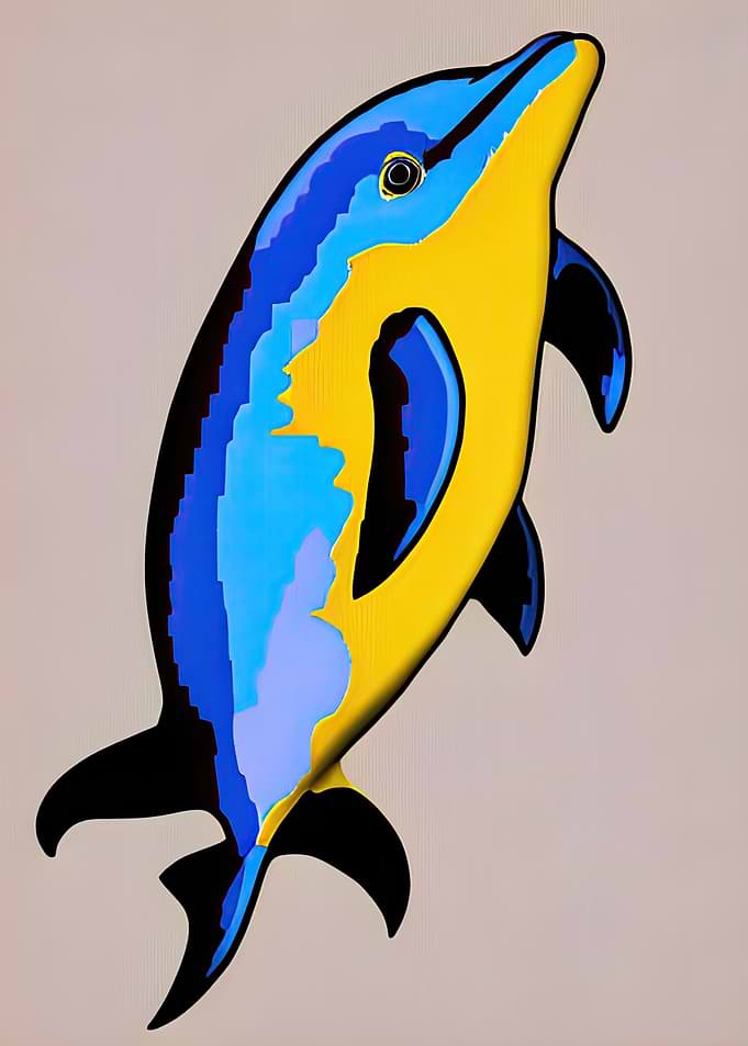 Pop Art Dolphin 12