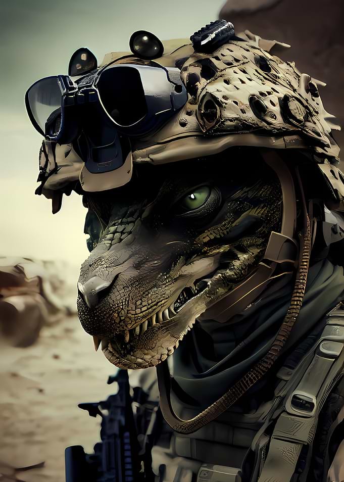 Fantasy Crocodile Soldier