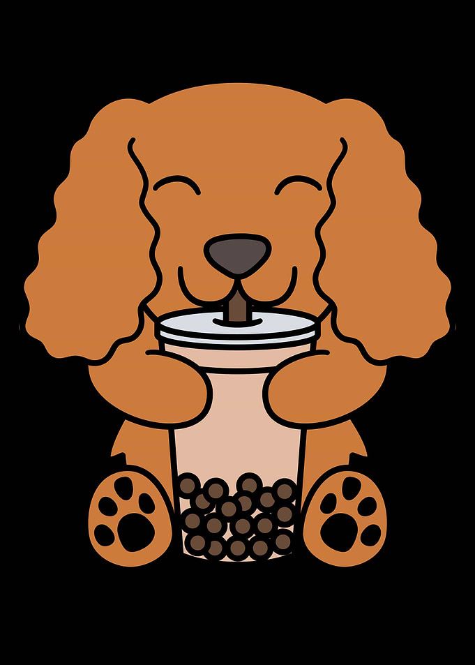 Cocker Spaniel Bubble Tea