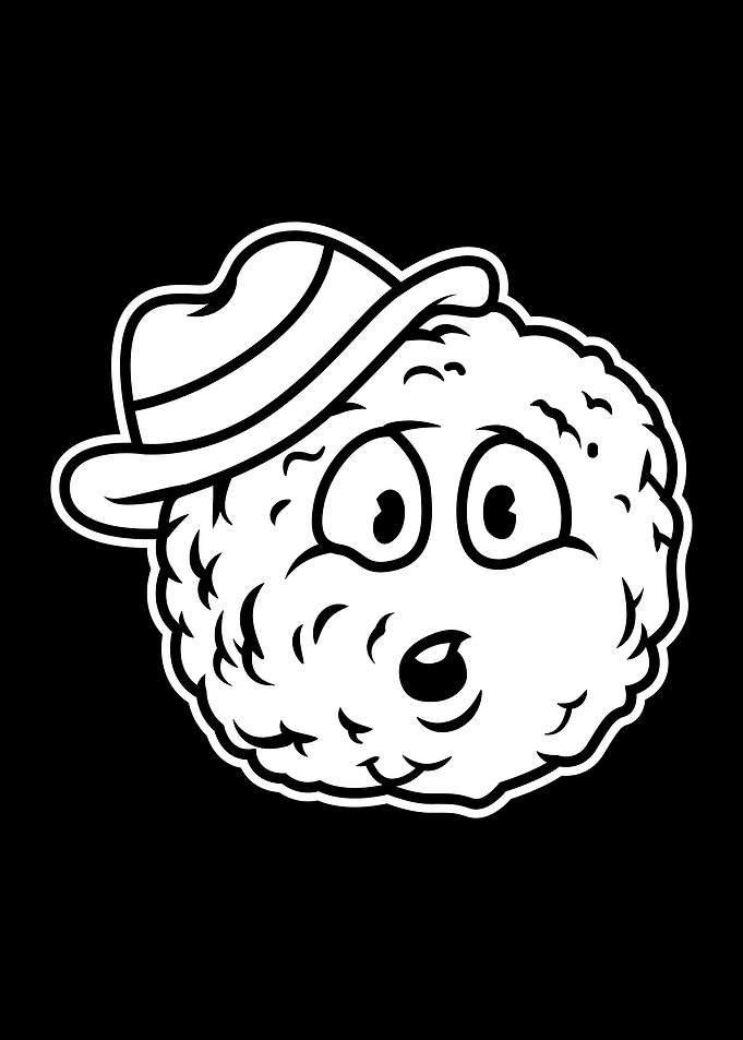Food Character BnW 02