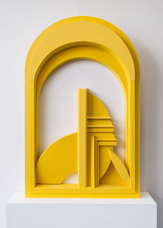 Yellow arched abstraction
