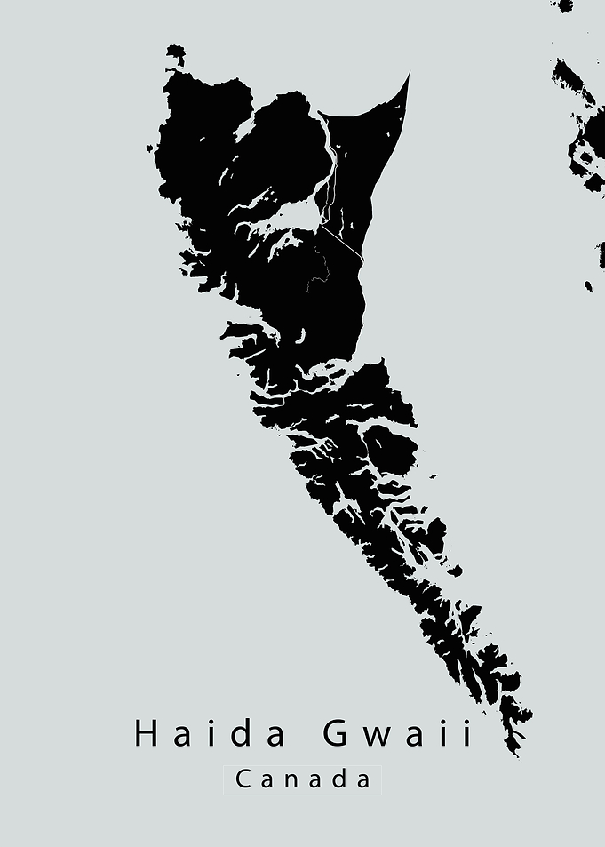 Haida Gwaii Island Map