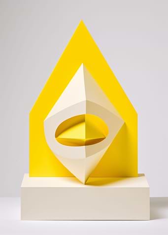 Yellow White abstraction