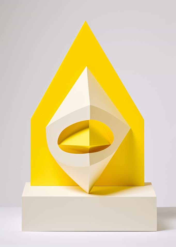 Yellow White abstraction