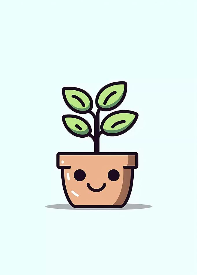 Cute Minimalist Pot Plant
