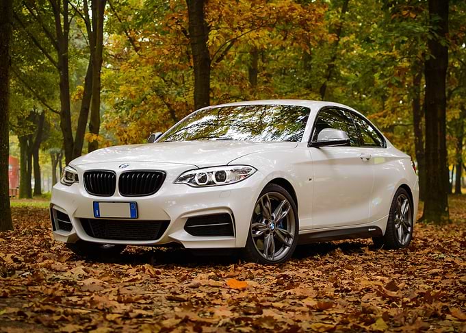 BMW White Luxury Car