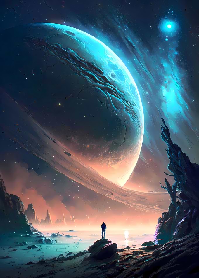 Dark Scar Planet Landscape