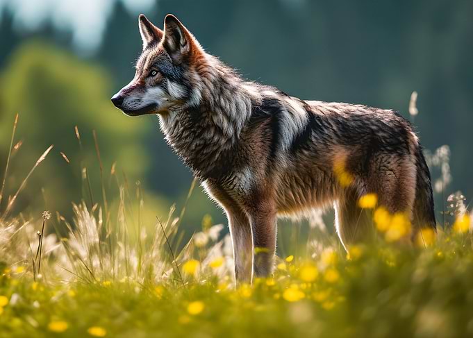 Majestic wolf