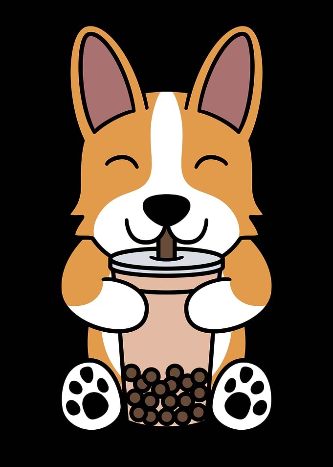 Corgi Bubble Tea
