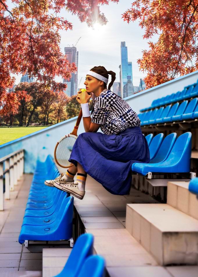 Tennis Girl in the Park