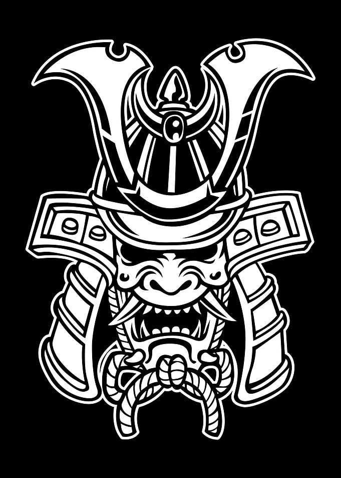 Samurai Black and White 02