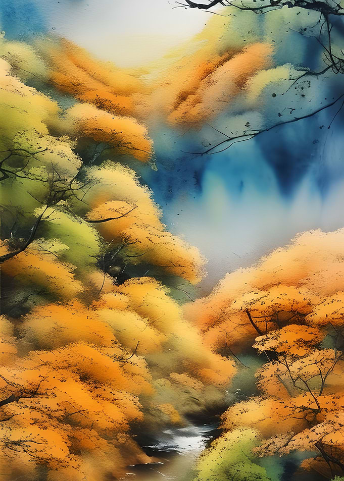 Beautiful Yellow Forest