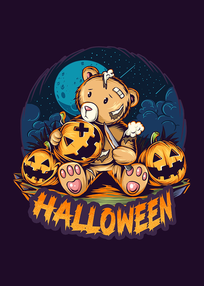 Halloween teddy bear
